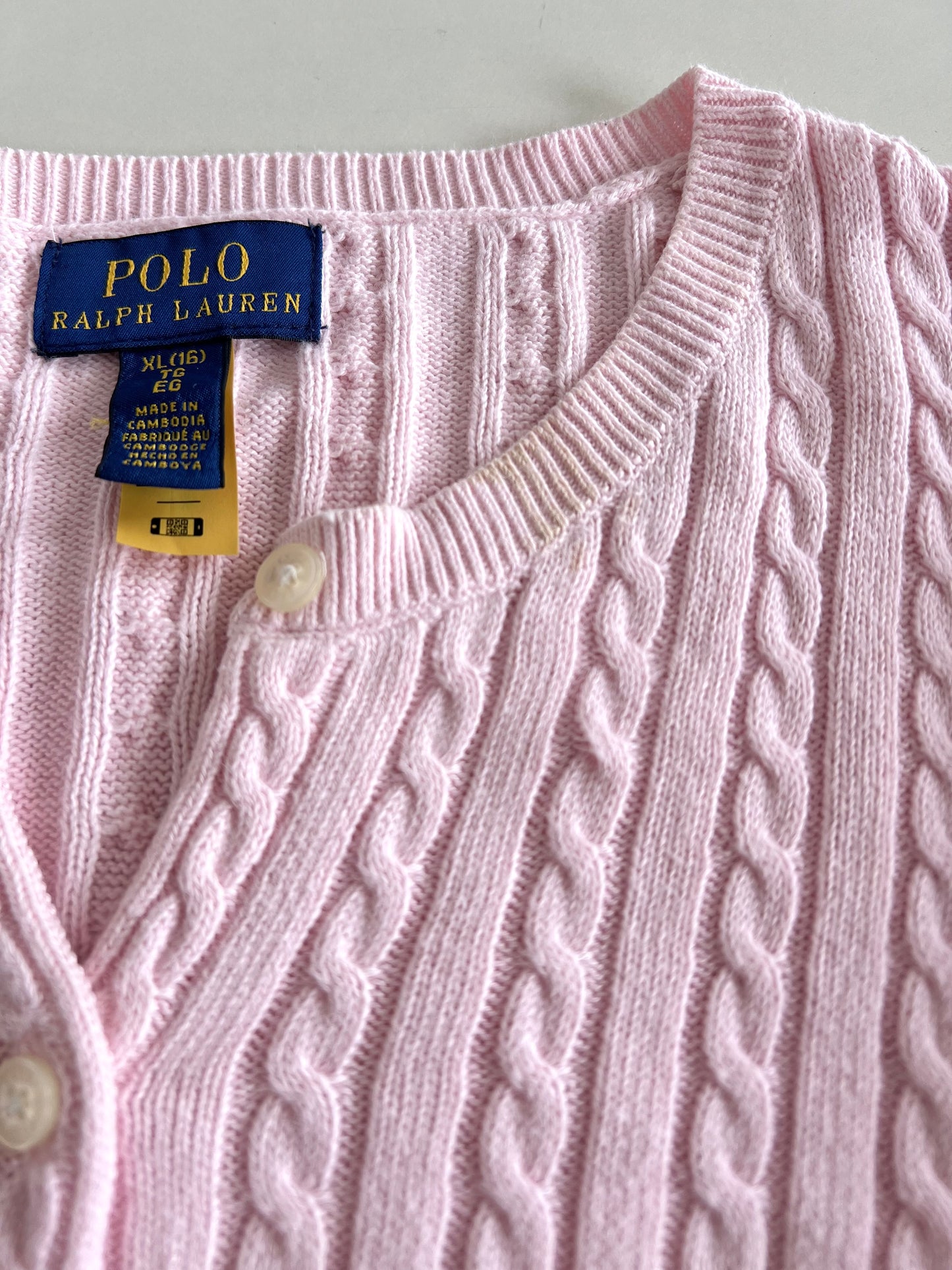 Ralph Lauren 100%Cotton Vintage Cardigan-Bust 40