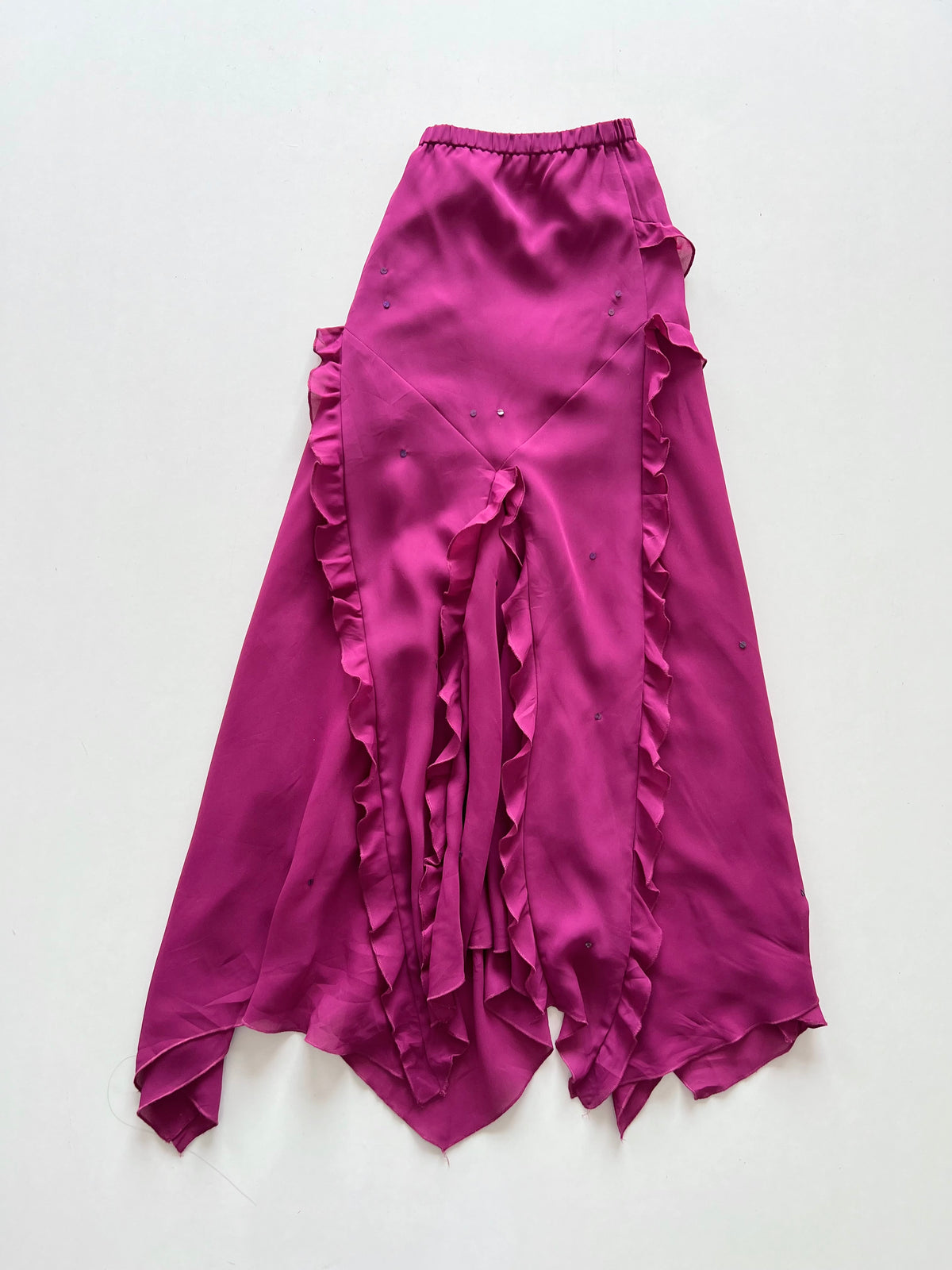 Dramatic Vintage Ruffle Skirt-Waist 30 to 34