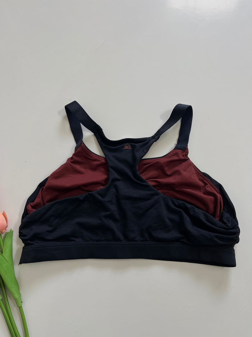 BLACK SPORTS BRA - BUST 32 TO 34