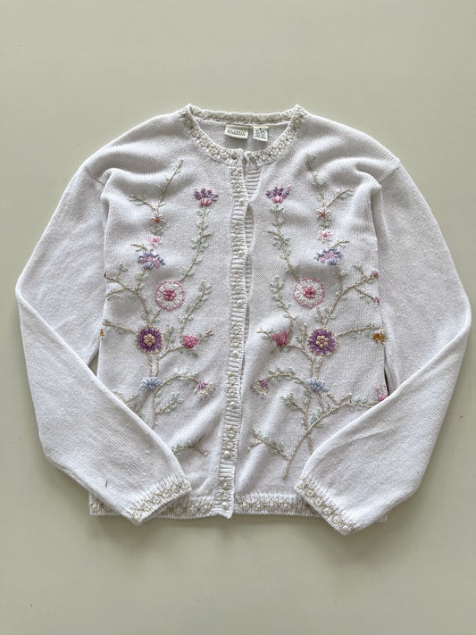 Classic Elements Embroidered Vintage Sweater-Bust 46