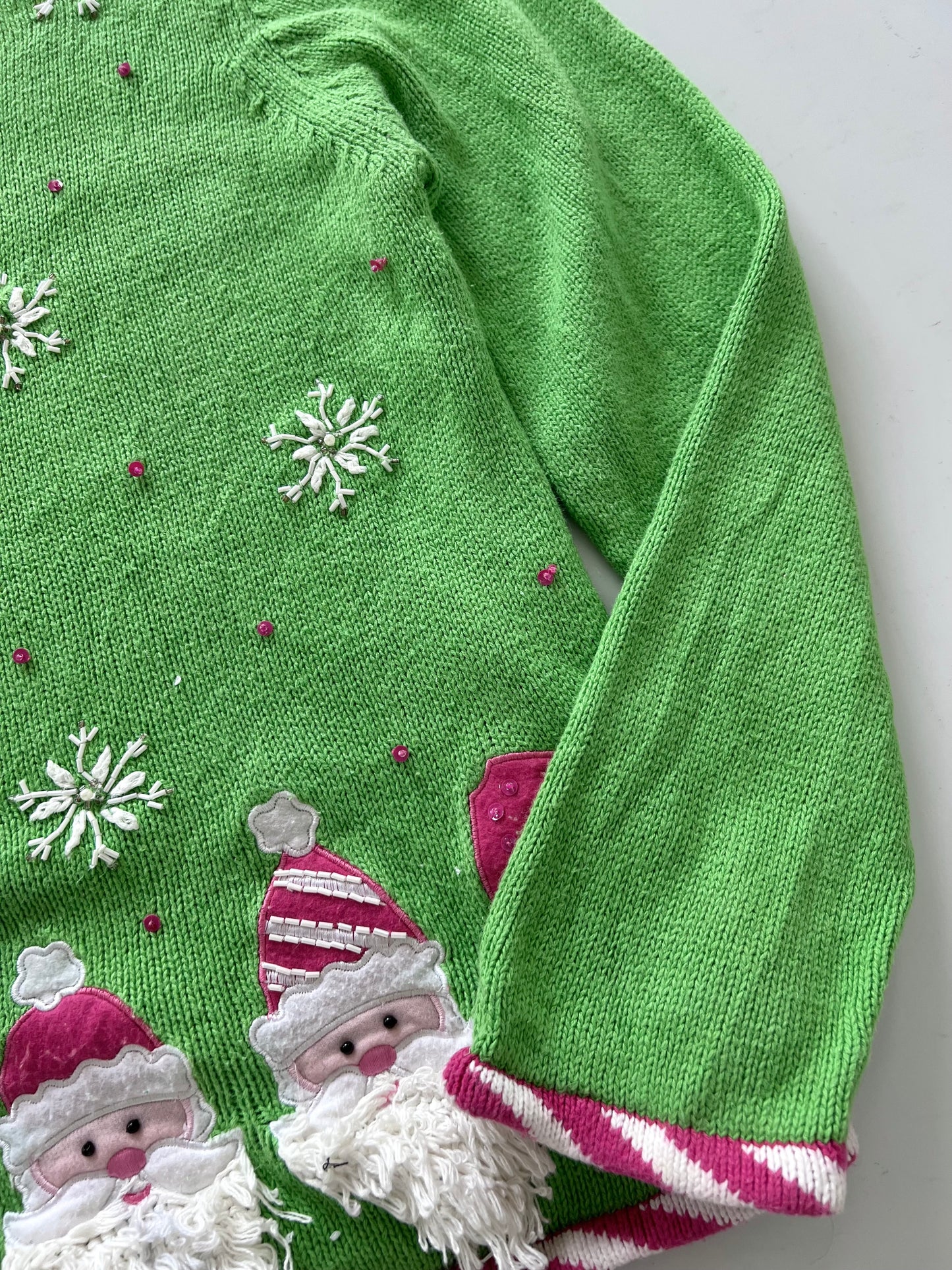 Christmas Collection Embroidered Christmas Sweater-Bust 48
