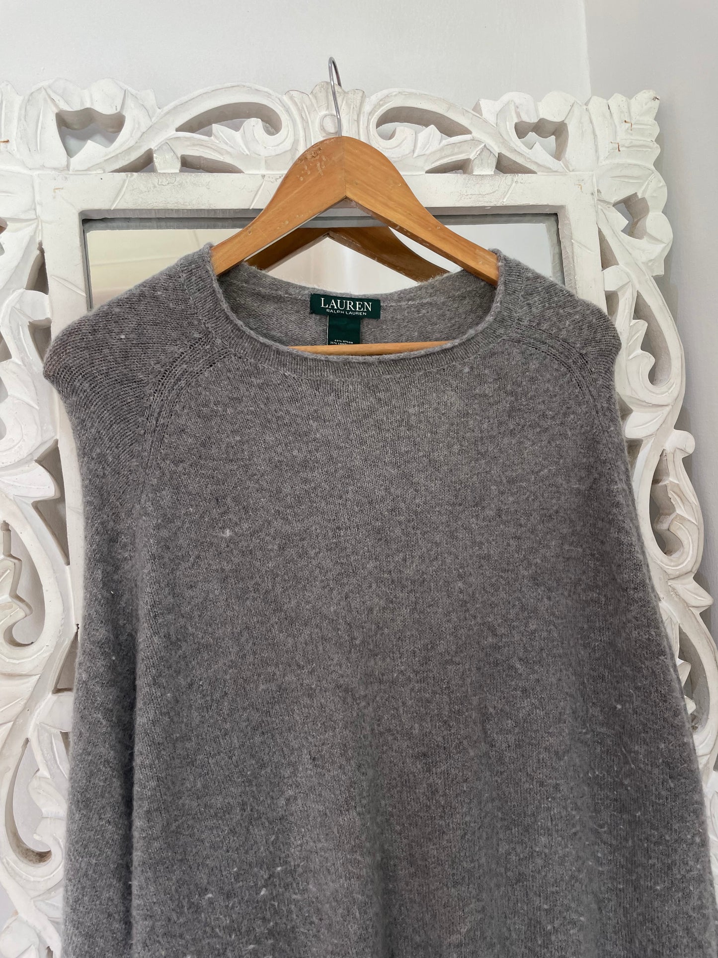 Vintage Lambswool Ralph Lauren Poncho Sweater Freesize