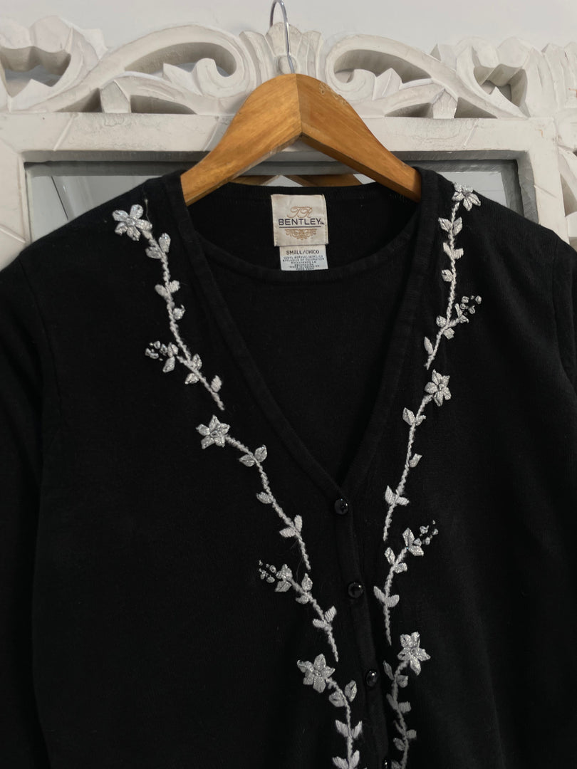 Bentley Embroidered Vintage Sweater-Bust 36