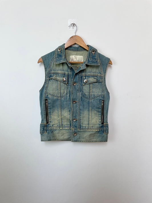 People Jeans Denim Vest-Bust 36