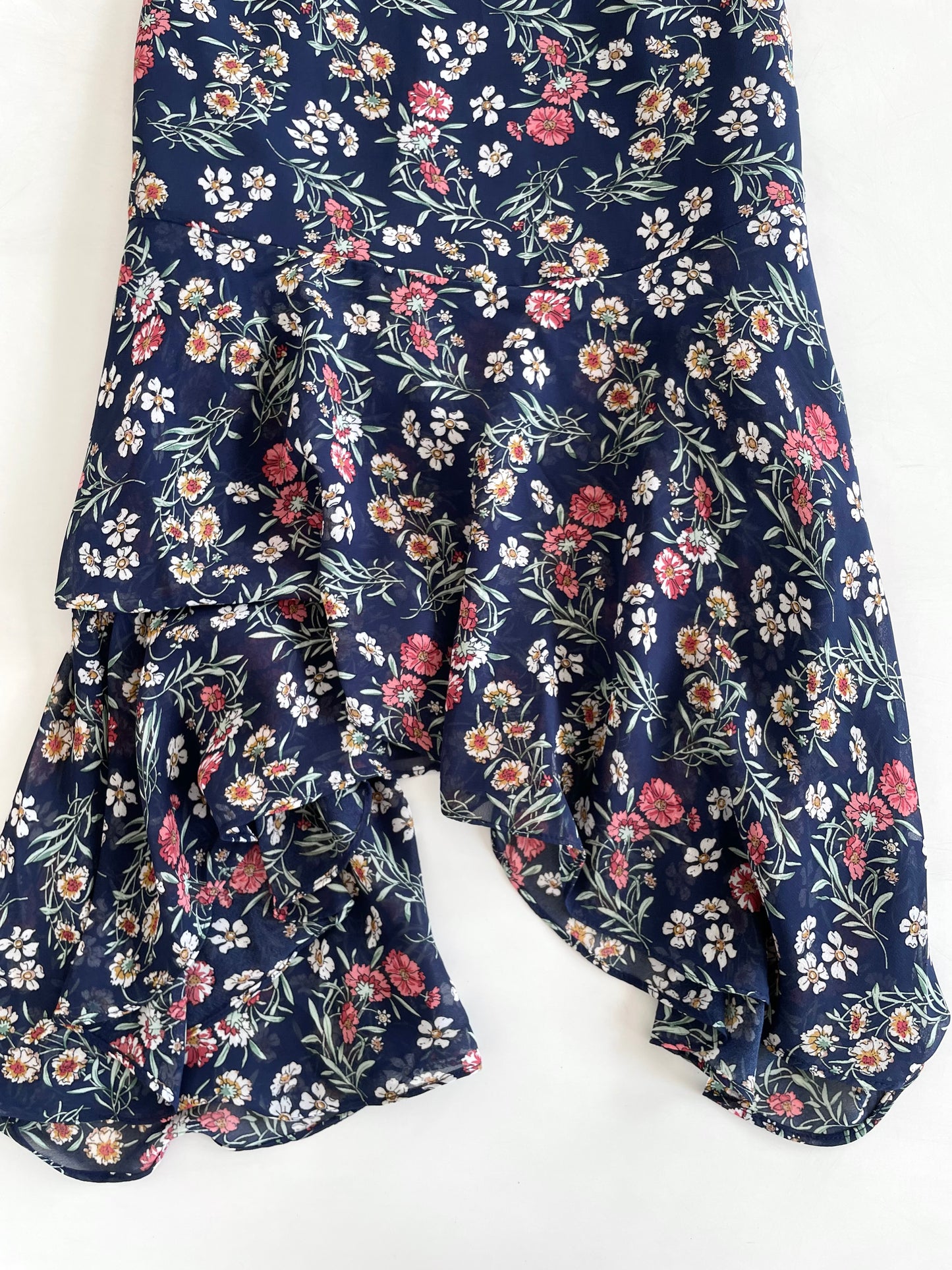 Asymmetrical Floral Skirt-Waist 26