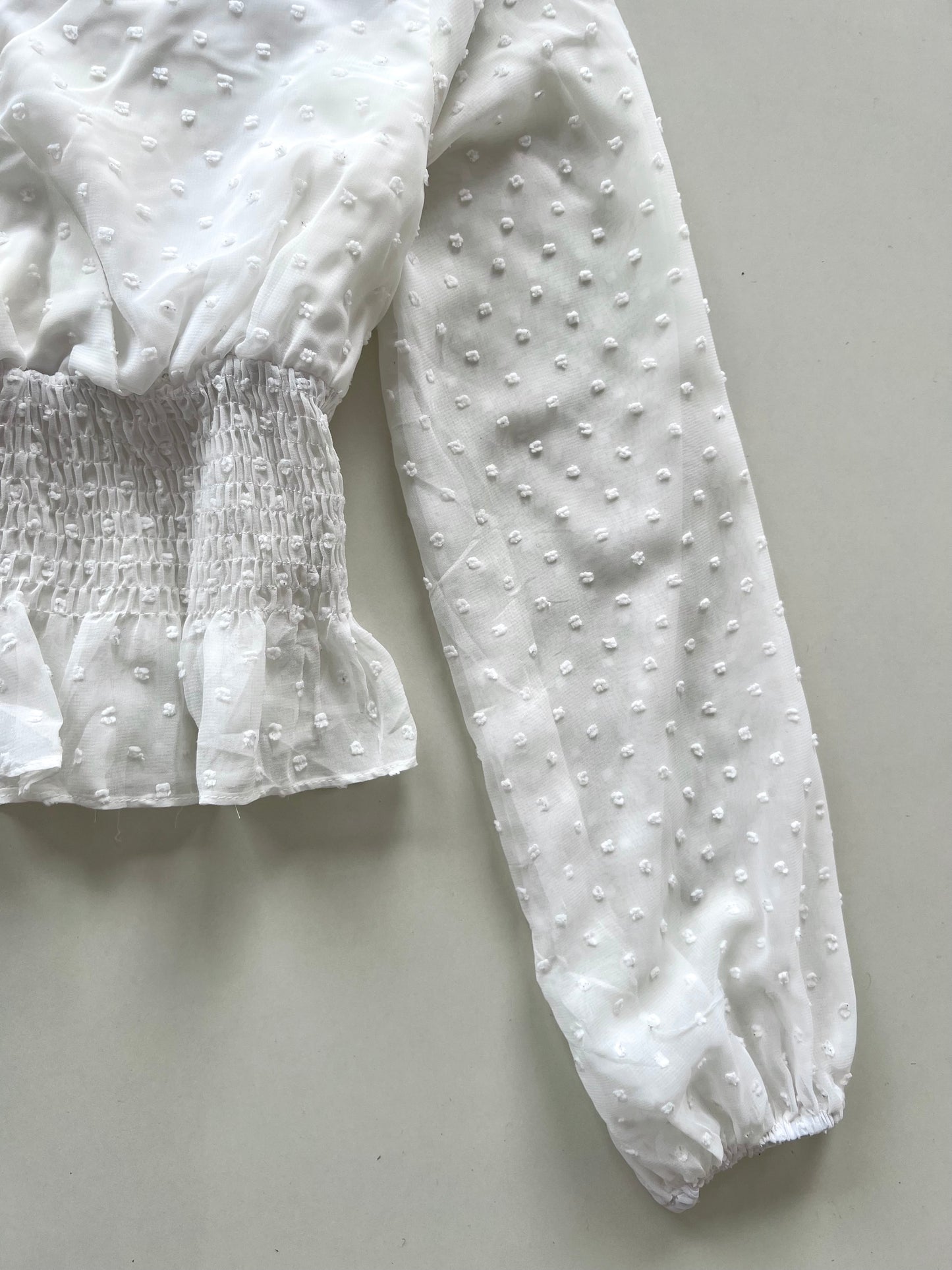 Pearl White Top-Bust 36