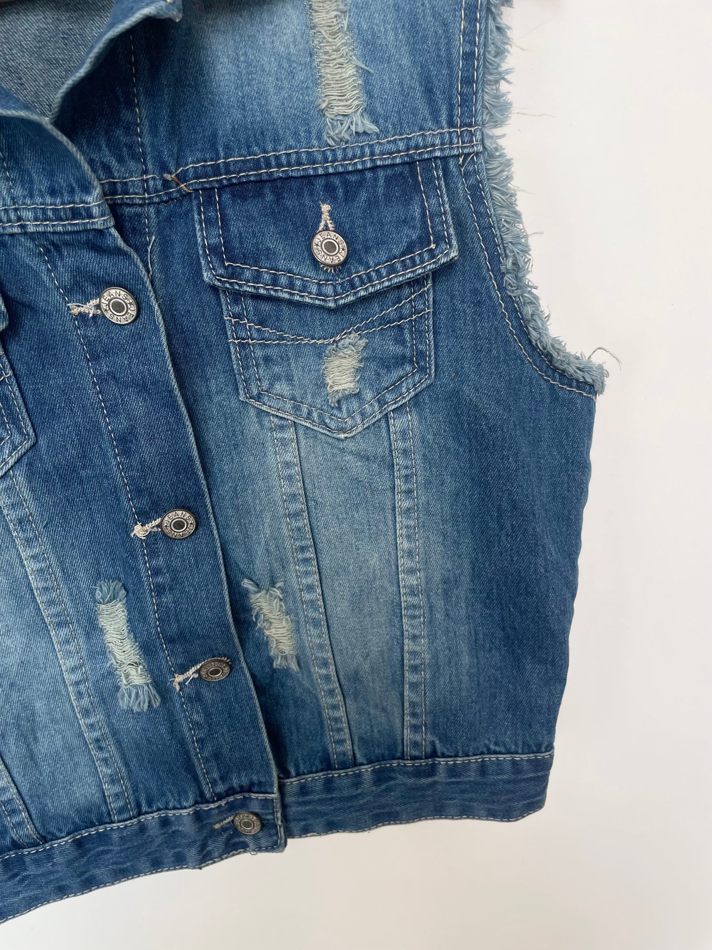 Denim Vest-Bust 38
