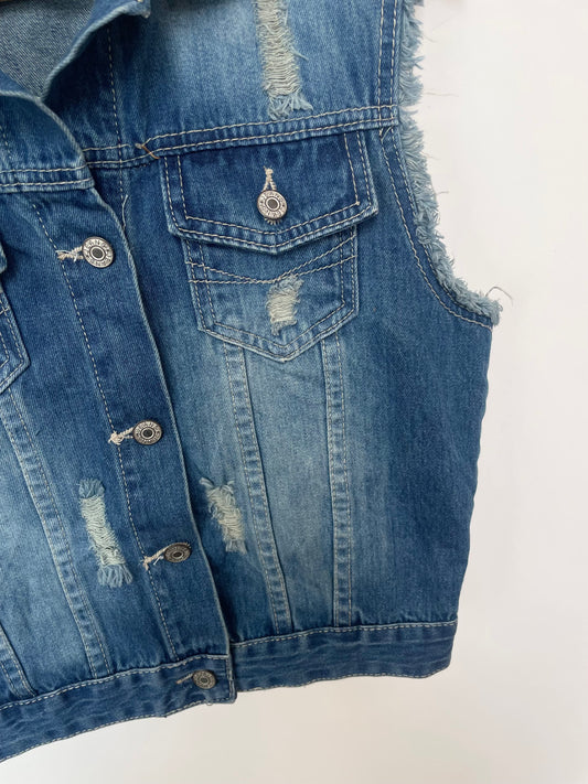 Denim Vest-Bust 38