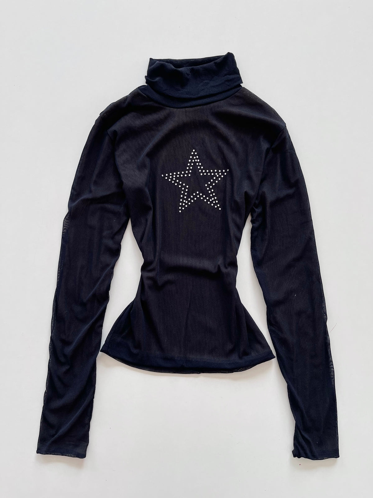 Y2k Star Sheer Top-Bust 32 to 34