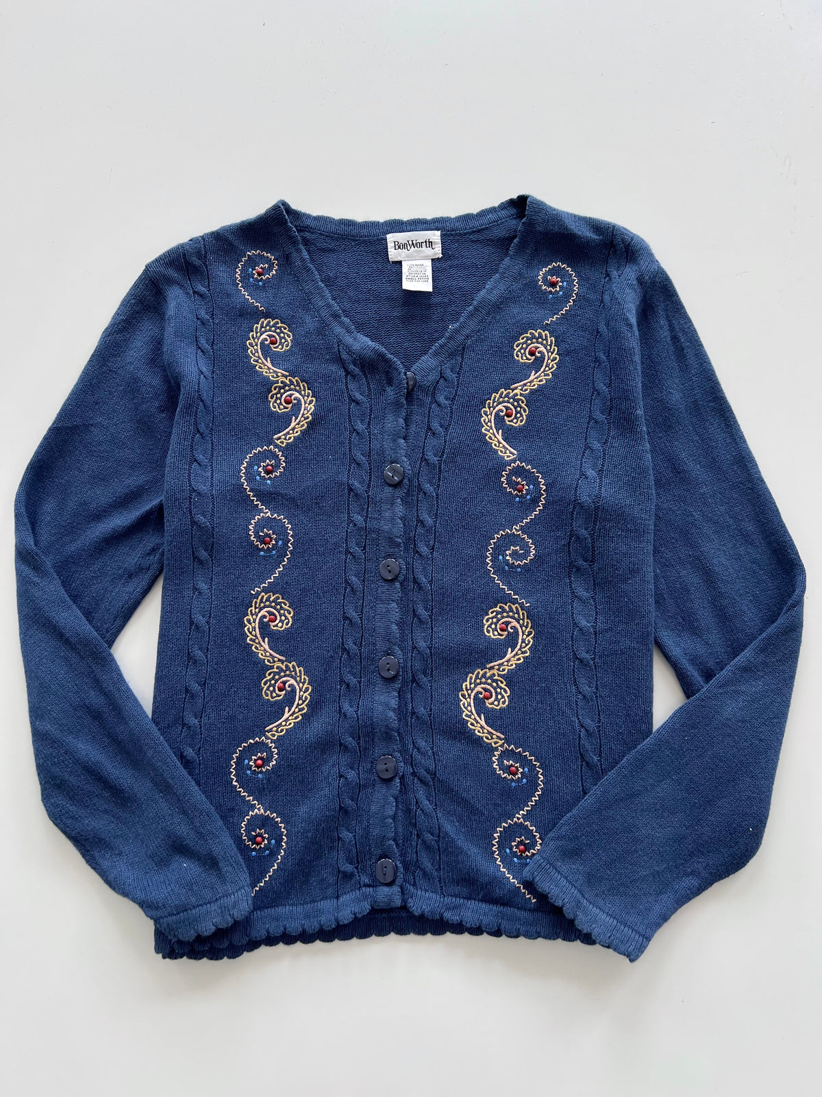 BonWorth Embroidered Sweater-Bust 44