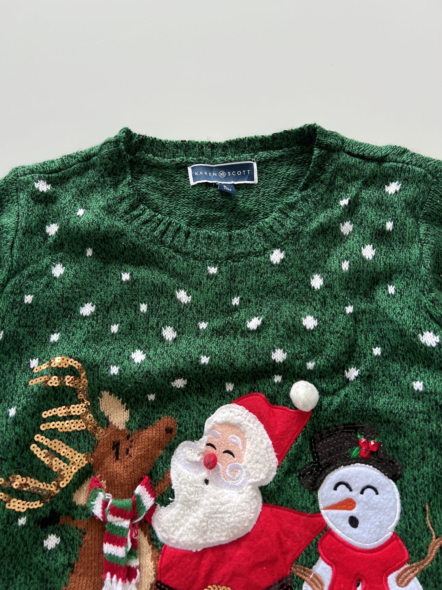 Karen Scott Christmas Sweater-Bust 40