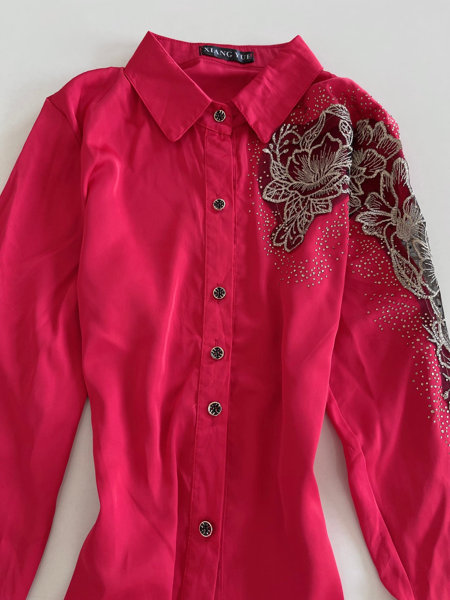Xiang Yue Embroidered Top-Bust 34