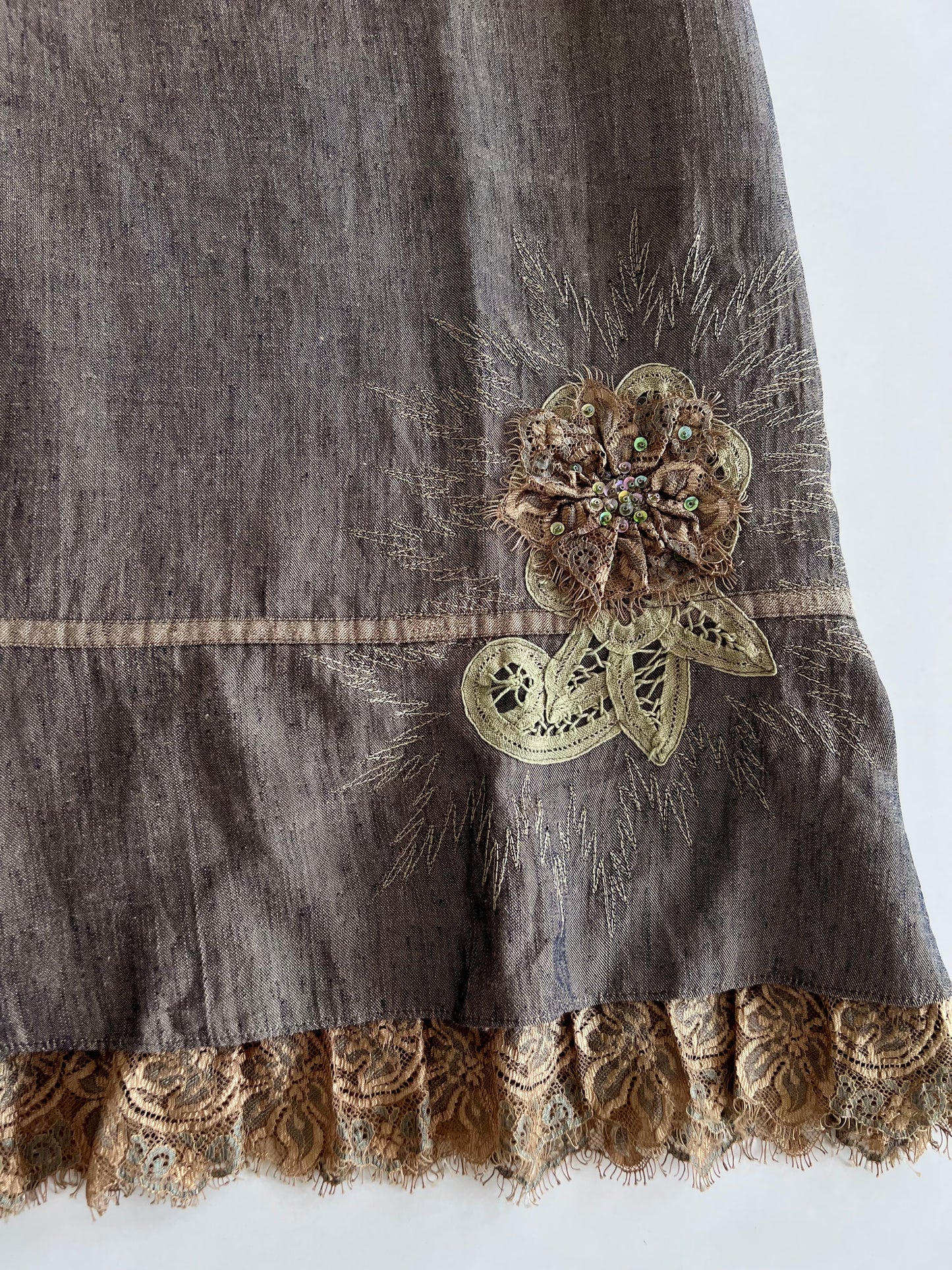 Ye Zhi Cai Vintage Skirt-Waist 26