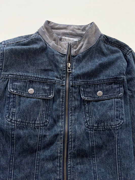 Jessica Y2k Zip Up Denim Jacket-Bust 40