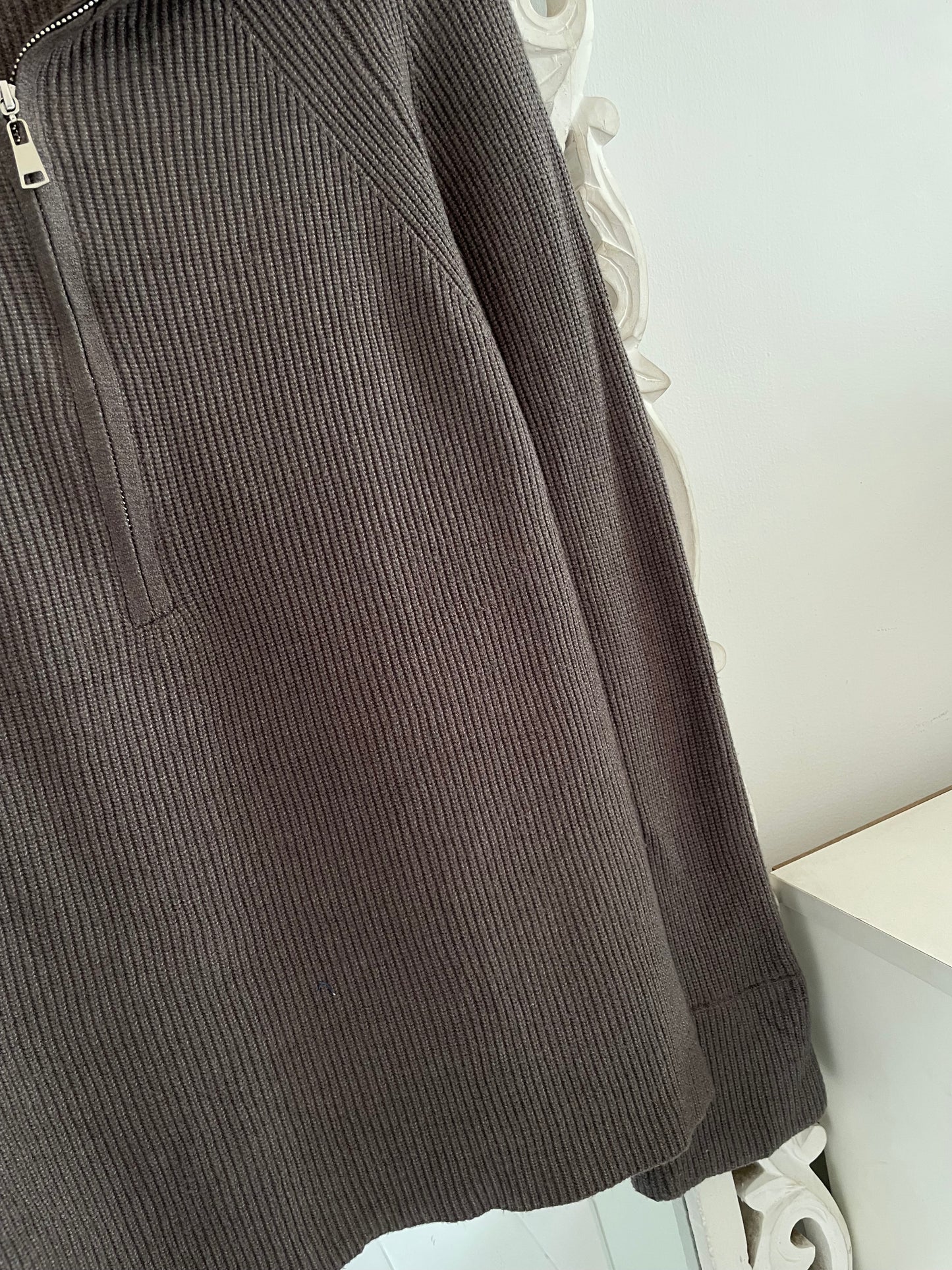 Korean Olive Chunky Soft Sweater-Chest 40