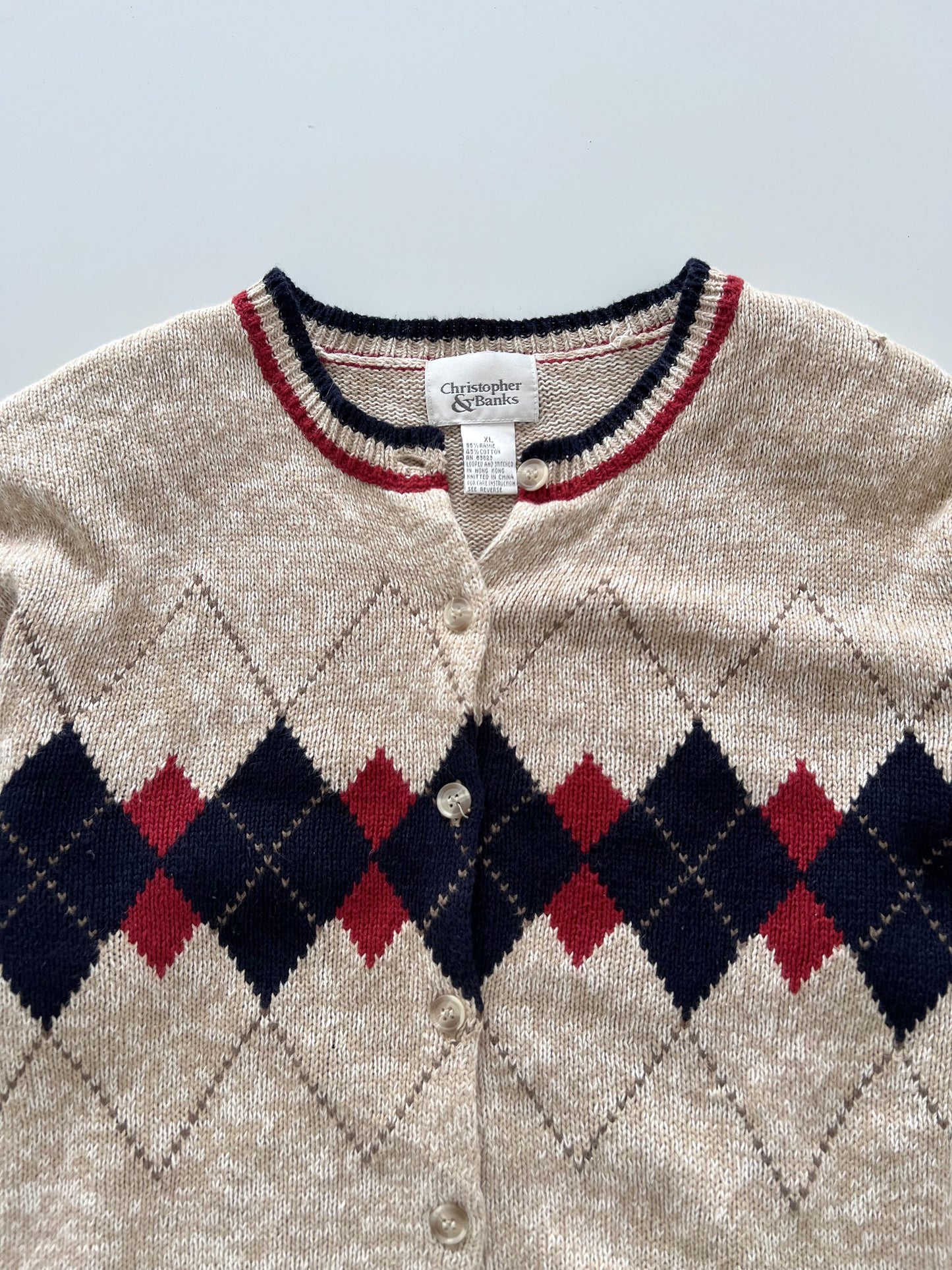 Christopher & Banks Embroidered Sweater-Bust 48