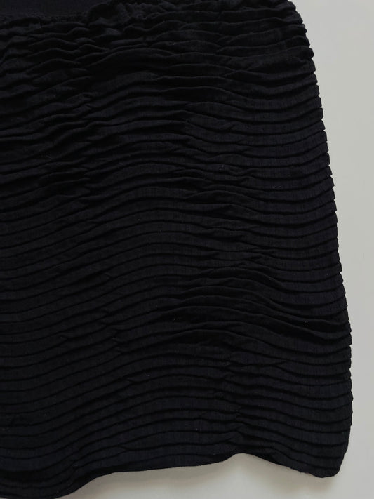 JUST ONE PREMIUM SOFT BLACK SKIRT - WAIST 24 TO 28