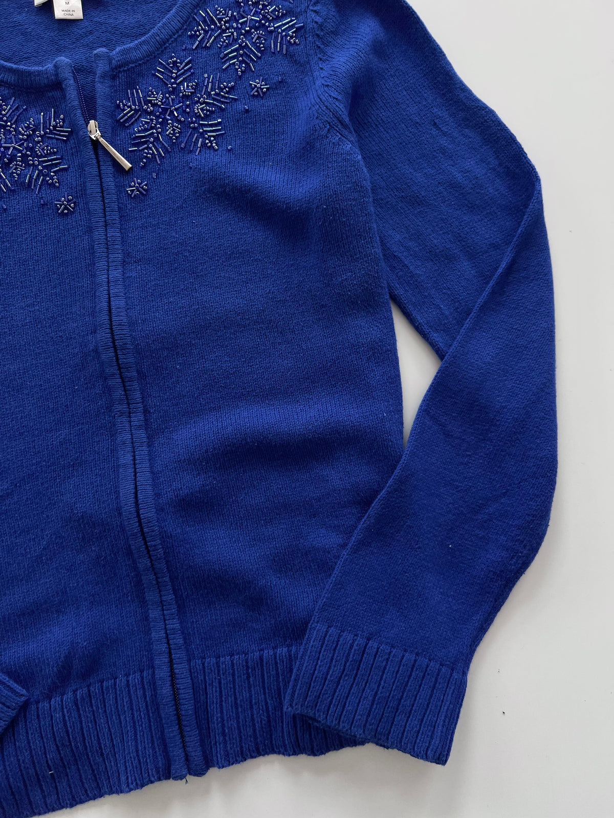 Christopher & Banks Hand Embroidered Sweater-Bust 44
