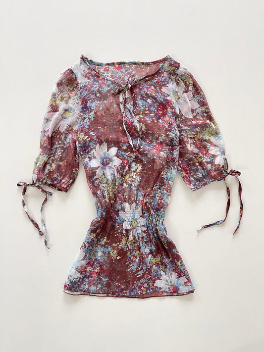 Vintage Sheer Top-Bust 36