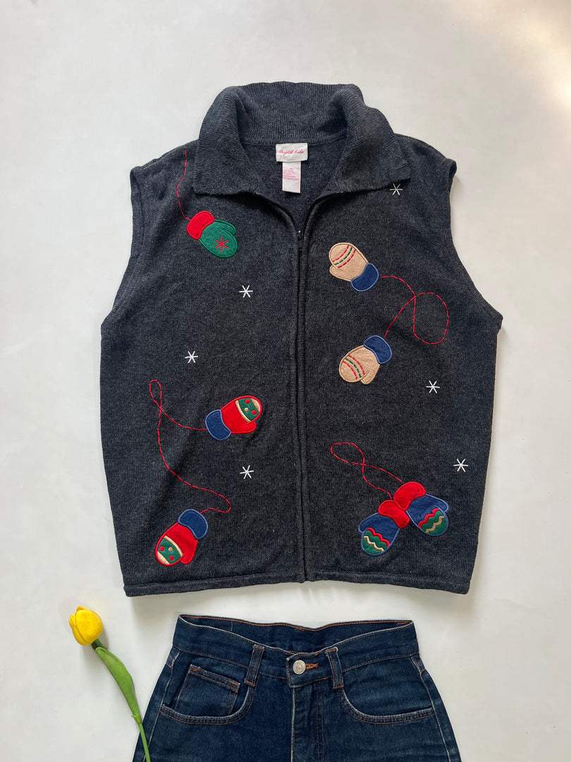 Crystal Kobe Christmas Sweater Vest-Bust 46