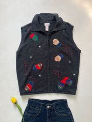 Crystal Kobe Christmas Sweater Vest-Bust 46