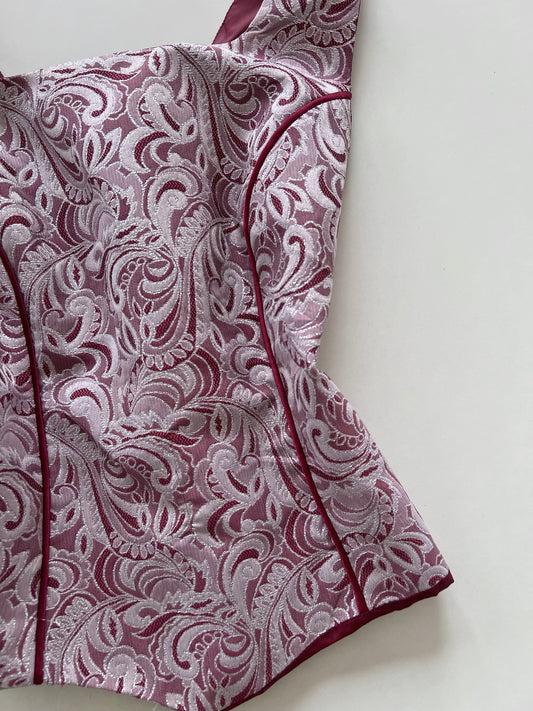 Mille Luce Jacquard Paisley Top-Bust 32 to 34