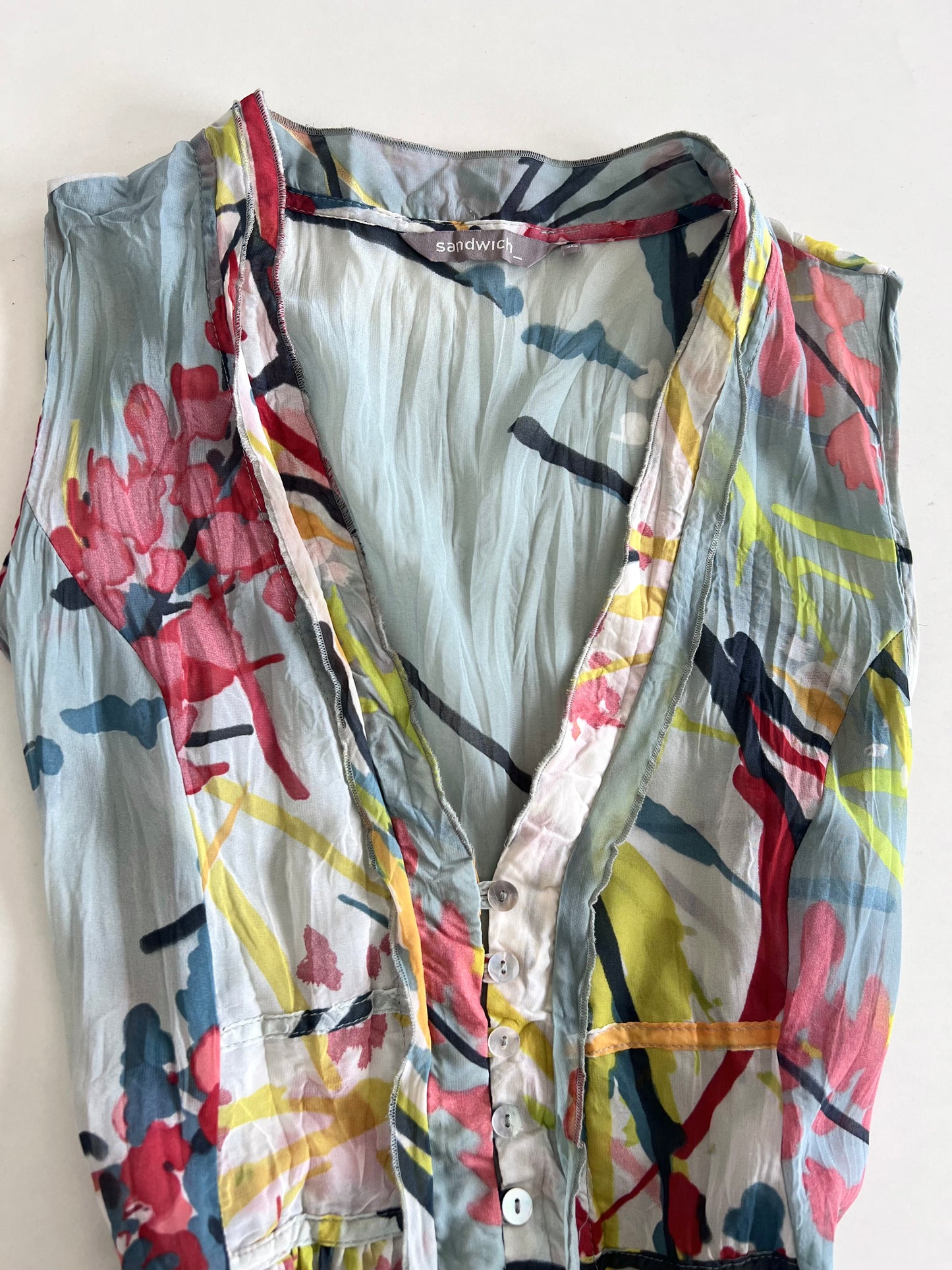Sandwich Sheer Dress-Bust 40
