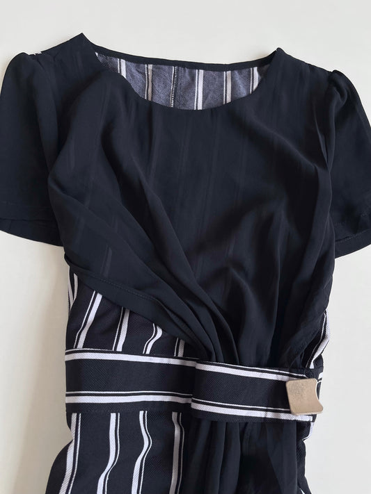 Striped Dress-Bust 32