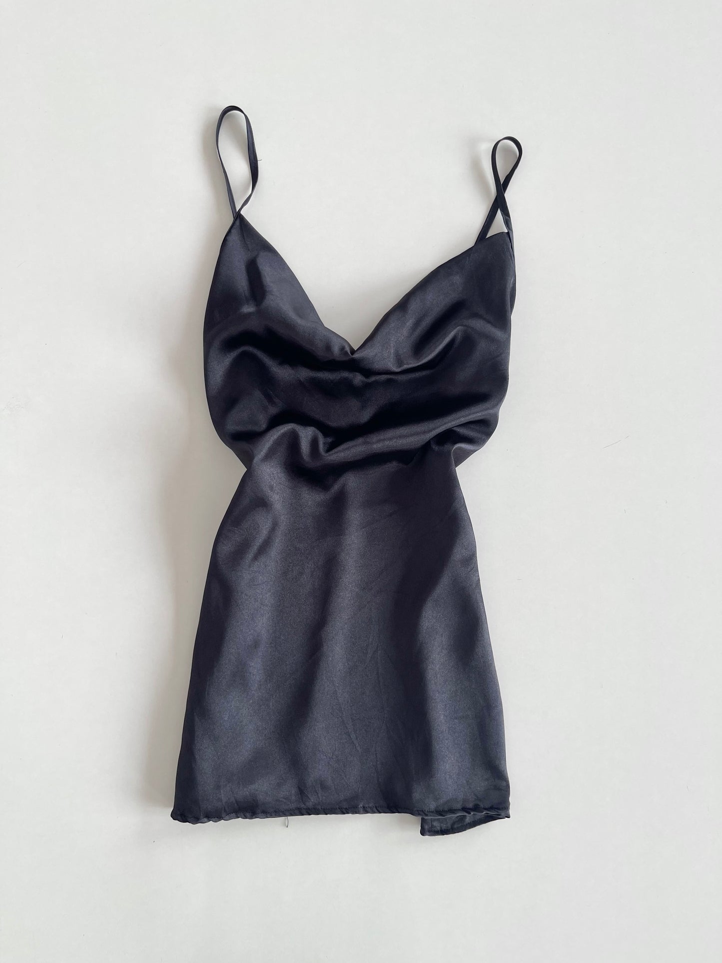 Satin Cowl Neck Top-Bust 36