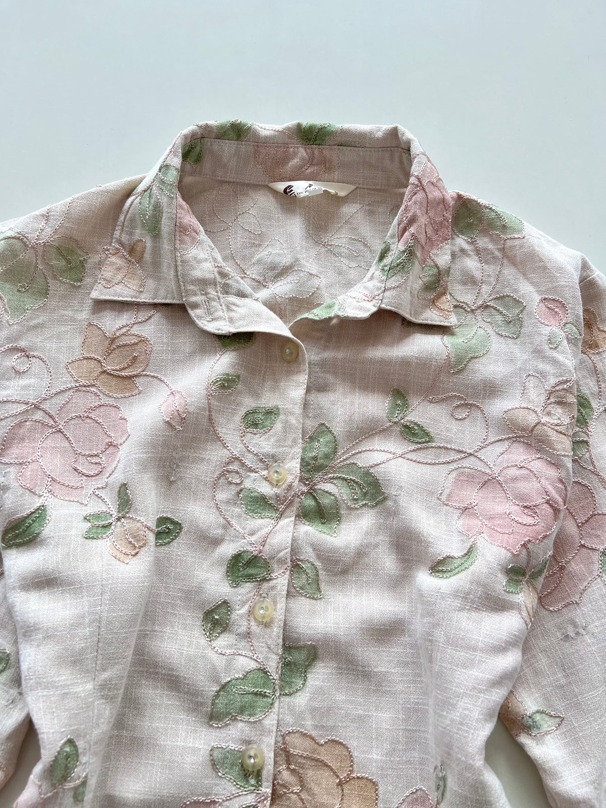 Embroidered Cotton Shirt-Bust 40