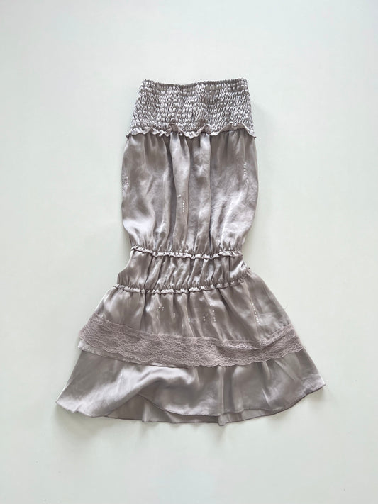 Satin Lace Dress-Bust 38 to 40