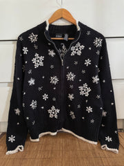 Erika Embroidered Christmas Sweater-Bust 40