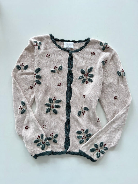 Christopher & Banks Vintage Hand Embroidered Sweater-Bust 42