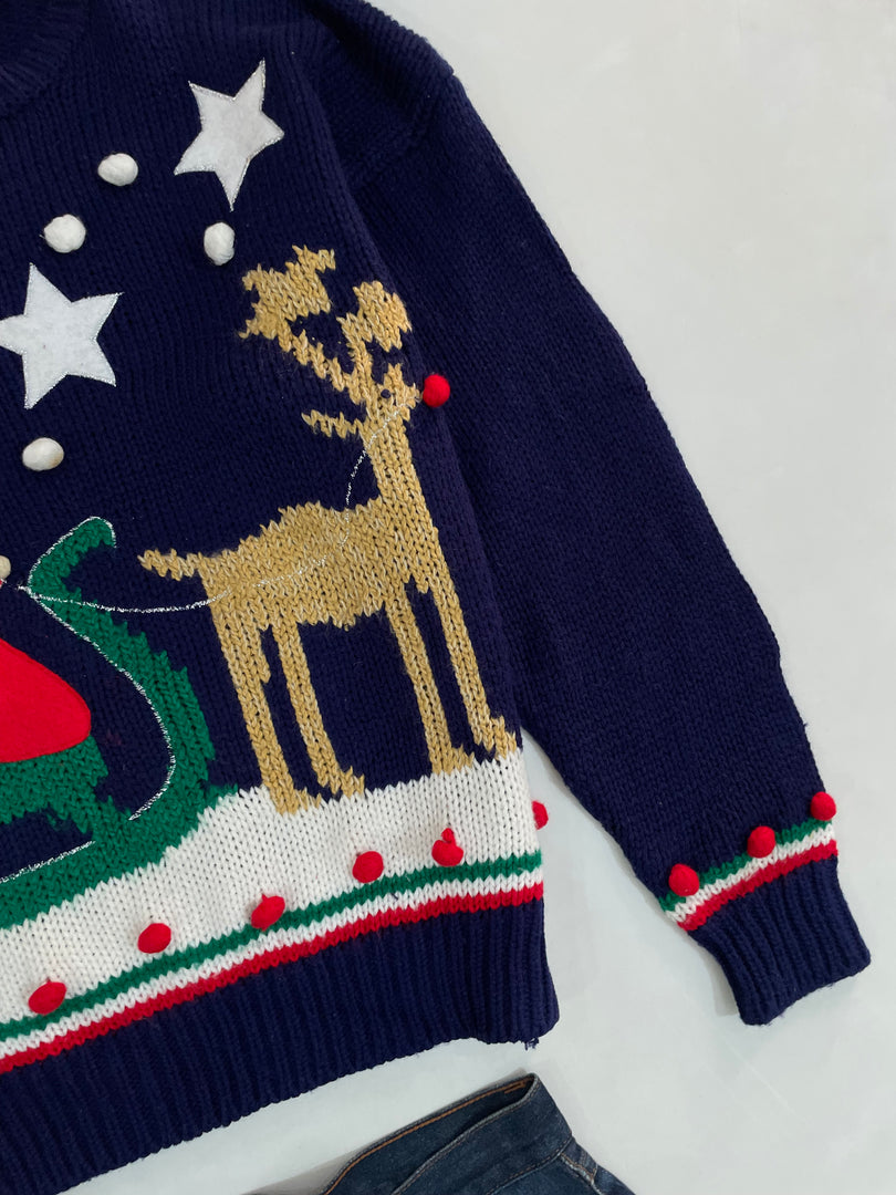 Adell Barre Handknit Christmas Sweater-Bust 44