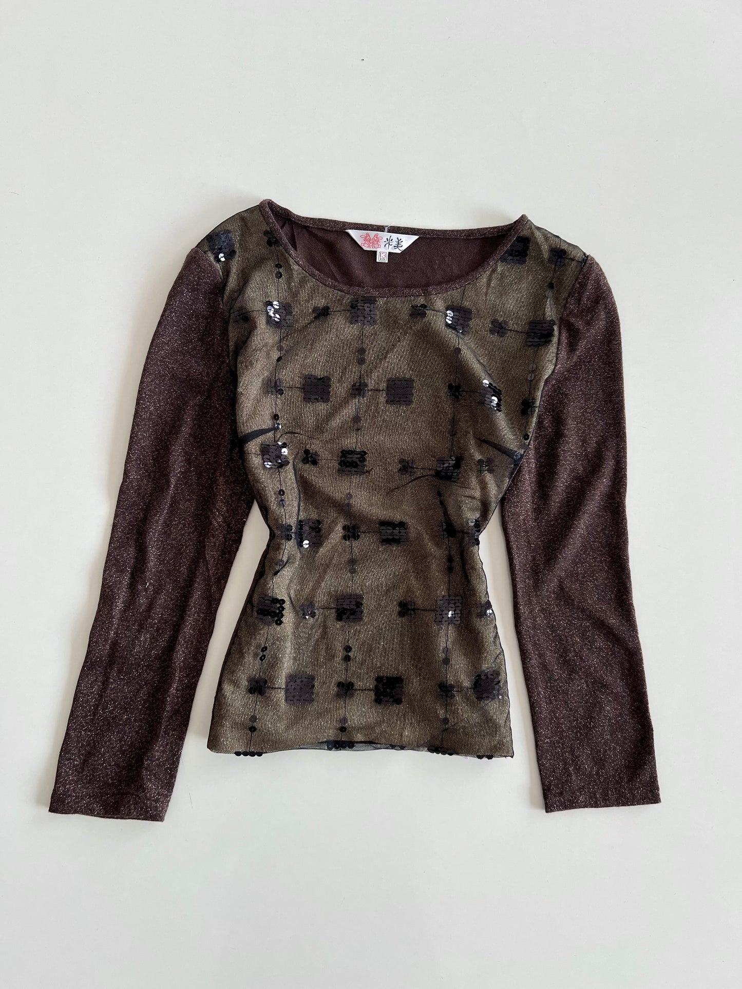 Y2k Sequin Top-Bust 38 to 40