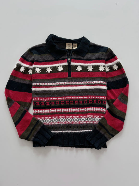 BMoss Embroidered Sweater-Bust 40