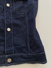 Deep Blue Denim Top-Bust 36