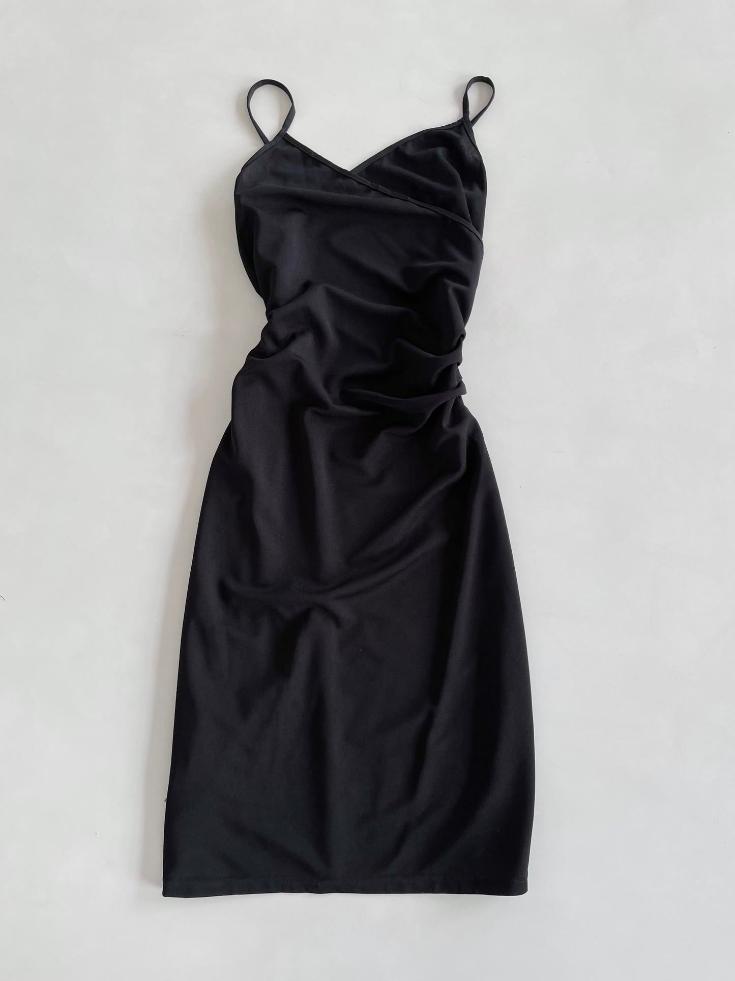 Black Ruched Dress-Bust 36 to 38