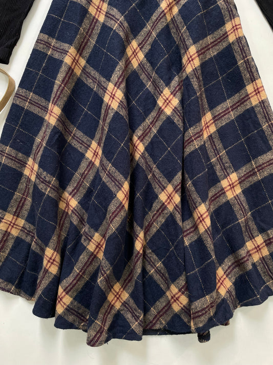 Vintage Warm Tweed Skirt-Waist 24 to 26