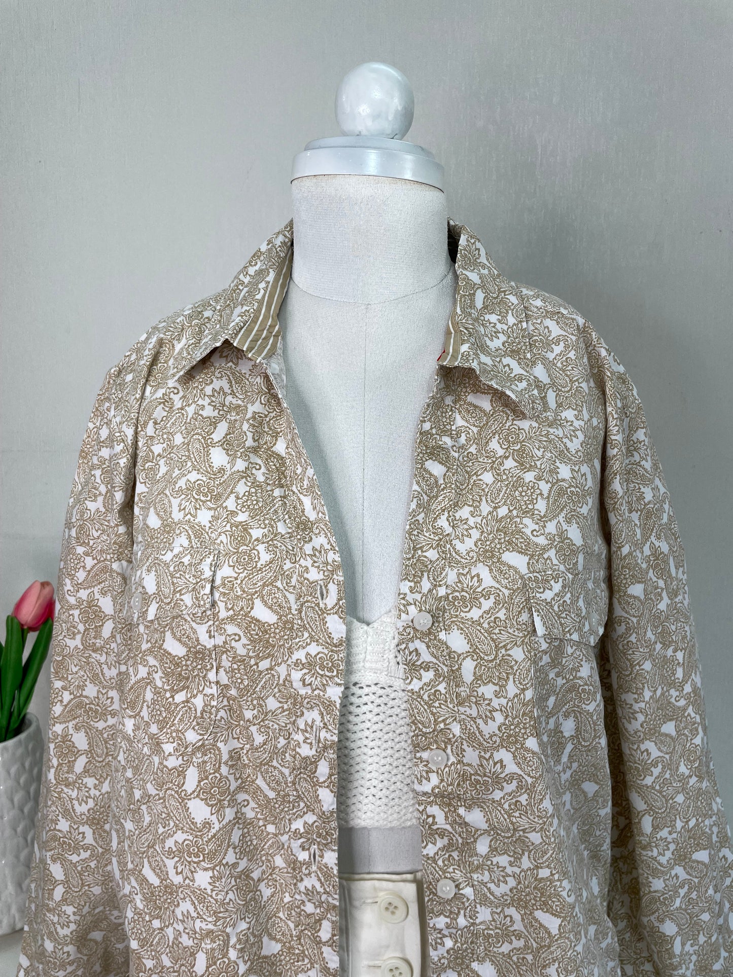 Croft & Barrow Cotton Shirt-Bust 46