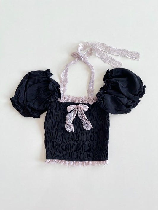 Lacy Vintage Top-Bust 26 to 28