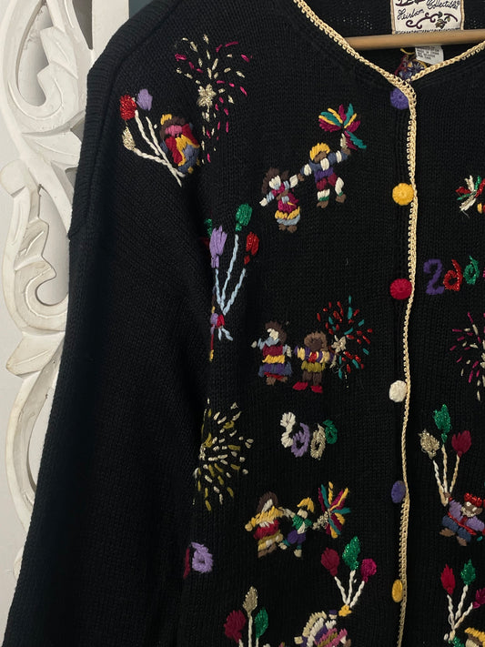 Heirloom Embroidered Sweater-Bust 46