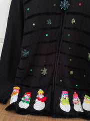Embroidered Christmas Sweater-Bust 42