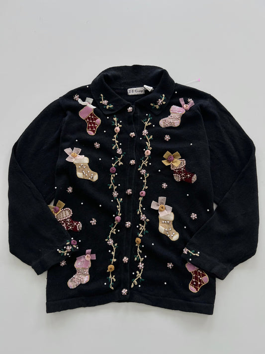 BP Design Embroidered Christmas Sweater-Bust 46