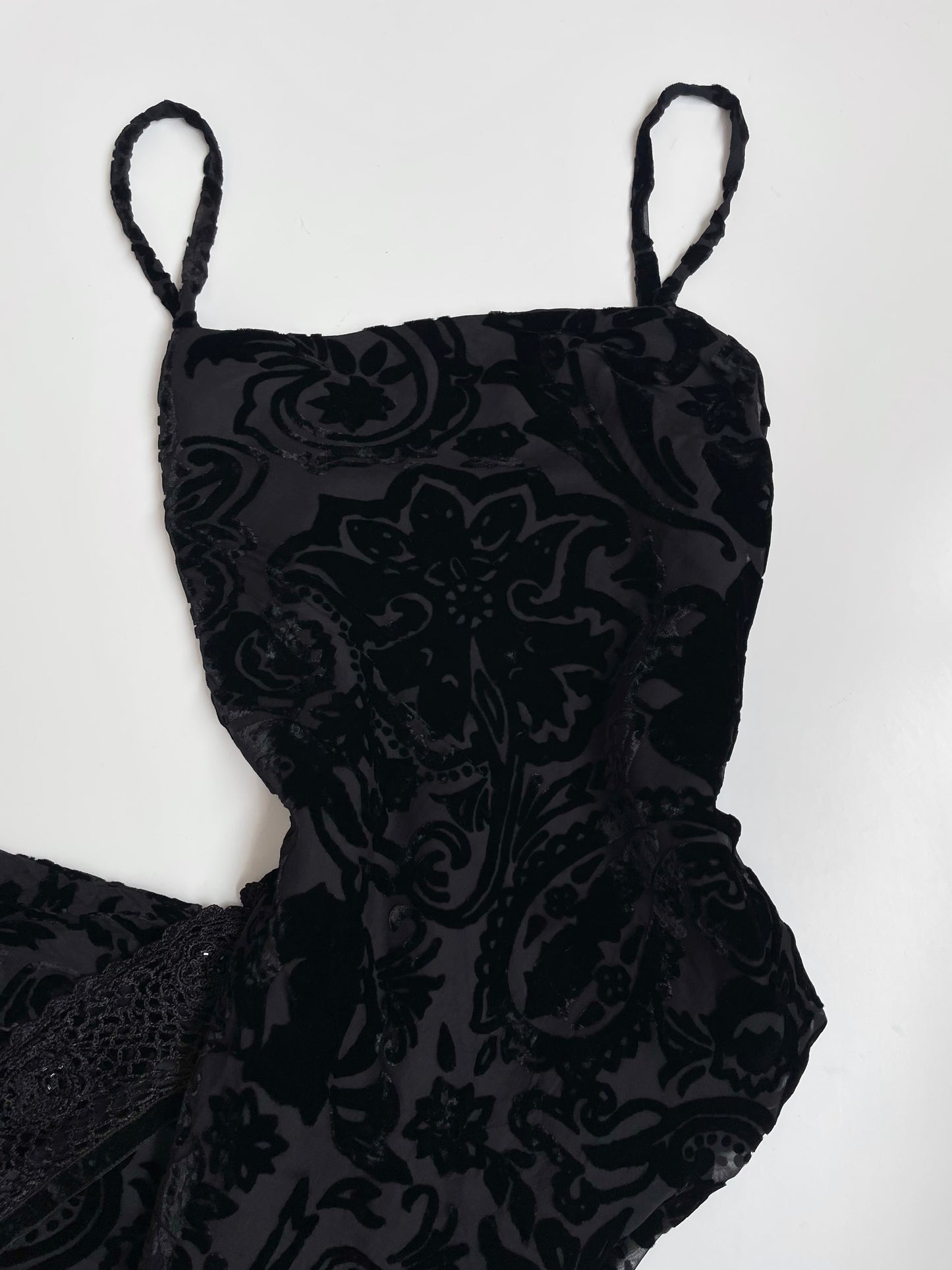 Laura Ashley Velvet Vintage Dress-Bust 36