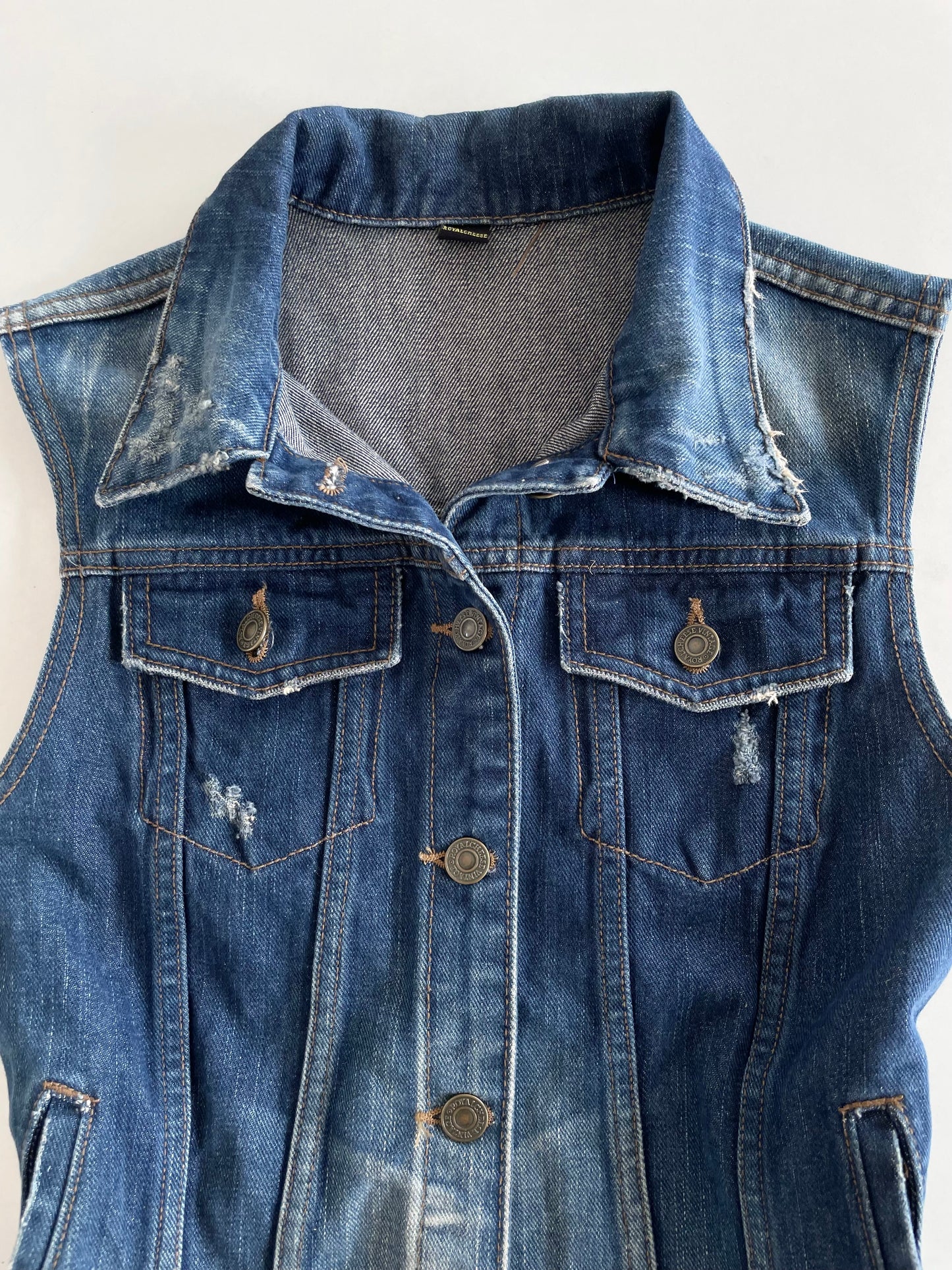 Ombre Denim Top-Bust 34