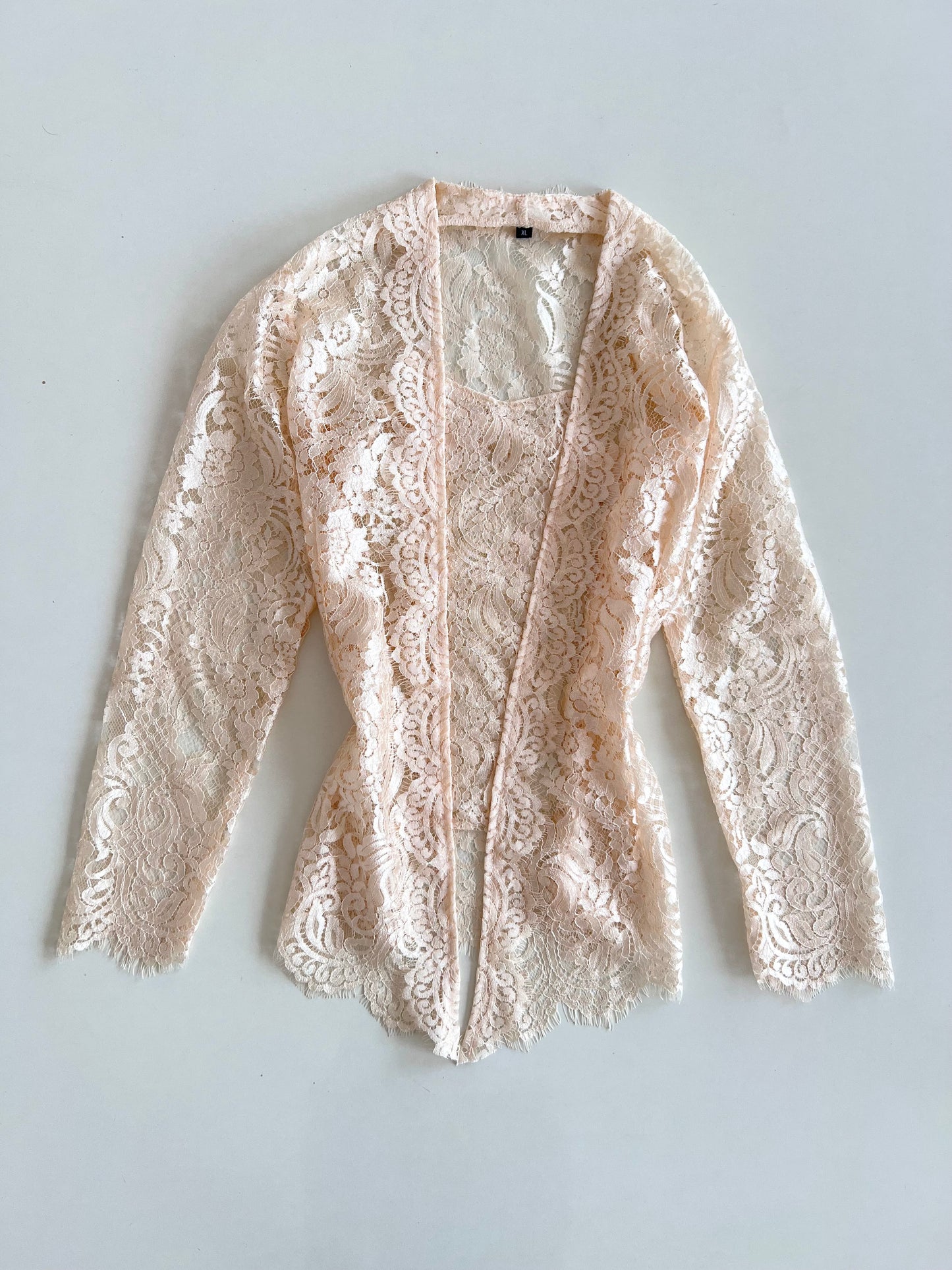 Lace Sheer Top-Bust 34