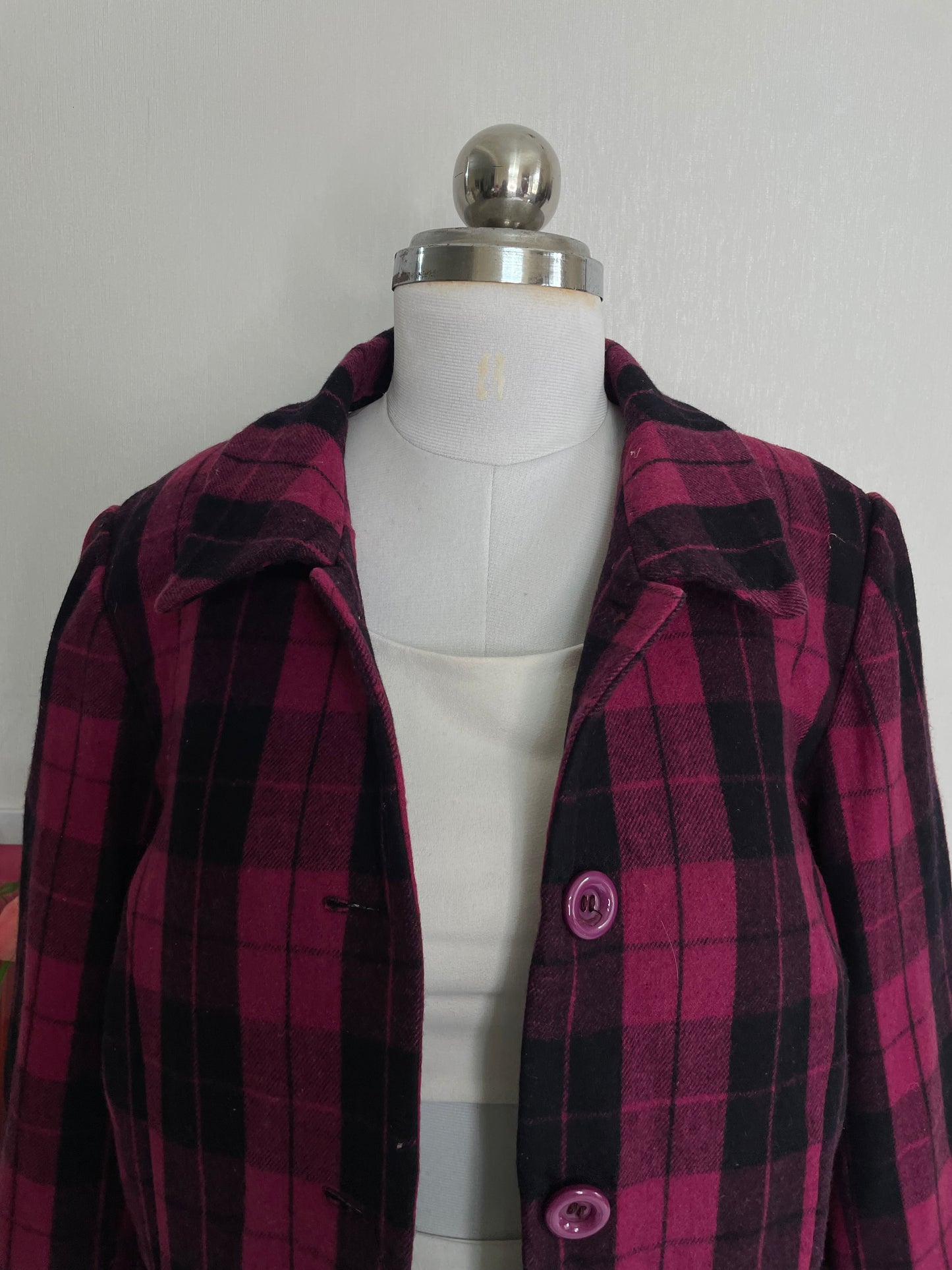 CHECKERED TWEED BLAZER- BUST 38