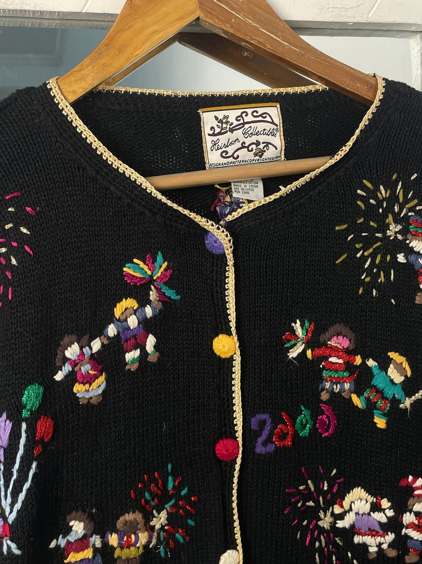 Heirloom Embroidered Sweater-Bust 46