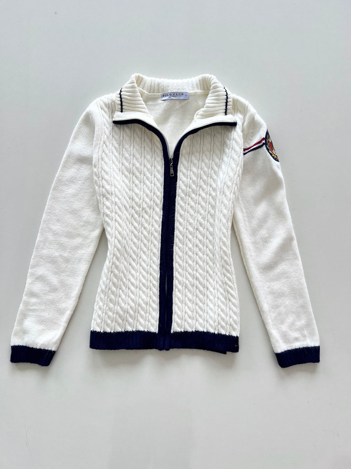 Ralph Lauren 50% Wool Vintage Zipper-Bust 38
